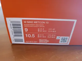 Zapatillas Nike Metcon 10 Negras y Rojas