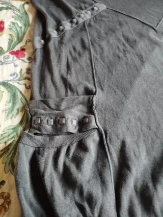 Camiseta larga gris