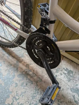 Bicicleta infantil Blanca y Rosa