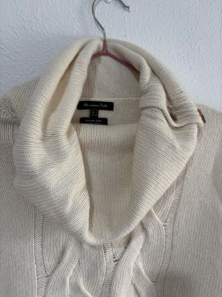 Poncho Massimo Dutti Beige Talla Única