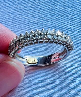 Anillo Recarlo oro blanco 18k con 38 diamantes