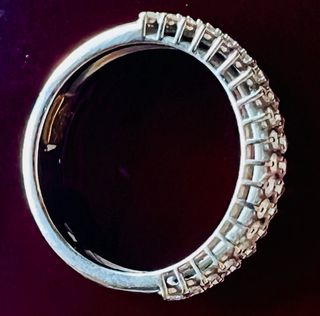 Anillo Recarlo oro blanco 18k con 38 diamantes