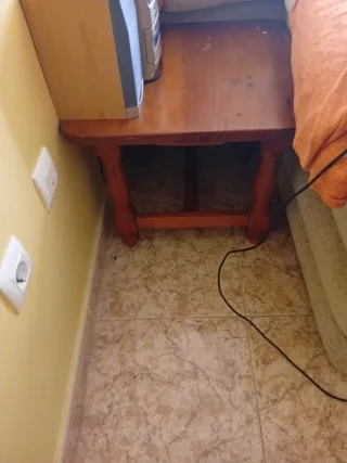 Conjunto mesas bajas madera