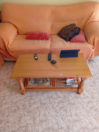 Conjunto mesas bajas madera