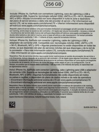 iPhone XS 256GB Dorado