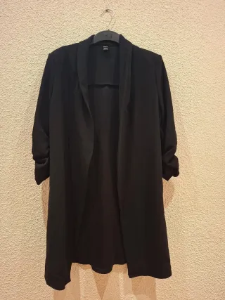 Cardigan SHEIN largo negro talla L
