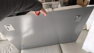 Espejo de baño. Sin usar pero defecto de esquina