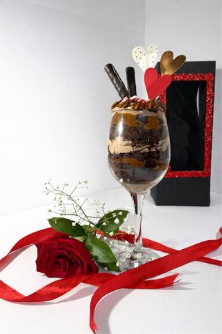 Copa postre San valentin