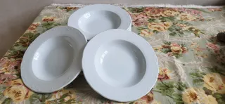 11 Platos Hondos Bidasoa Porcelana Blanca