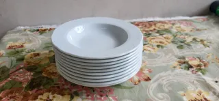 11 Platos Hondos Bidasoa Porcelana Blanca