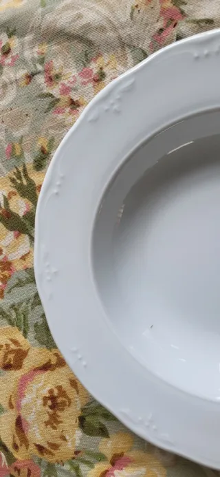 11 Platos Hondos Bidasoa Porcelana Blanca