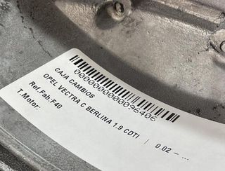 96406 f40 caja cambios opel vectra c berlina 1.9