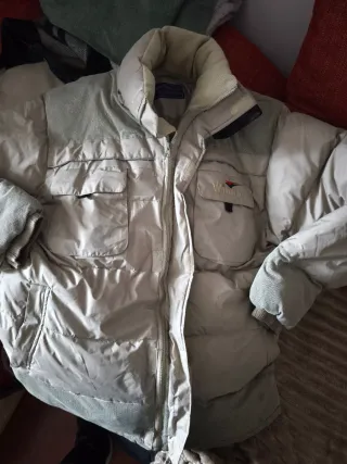 Abrigo Winner Beige y Gris Hombre