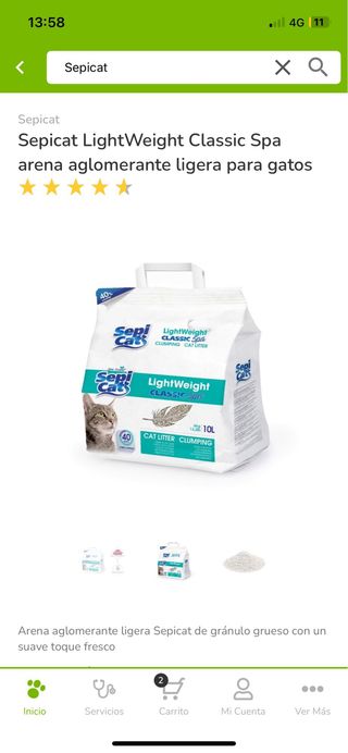 4Arena aglomerante Sepicat Lightweight Classic Spa