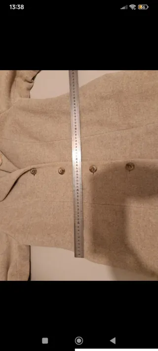 Abrigo mujer beige