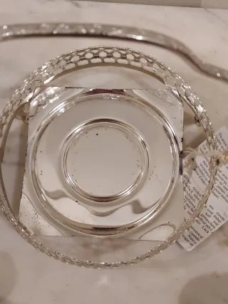 Juego Condimentos Plata Inglesa Vintage