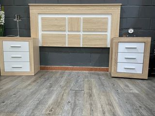 Mesas de Noche y Cabecero Madera