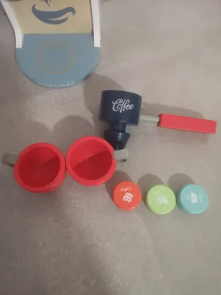 Set Gioco Legno Macchinetta Caffè e Tè