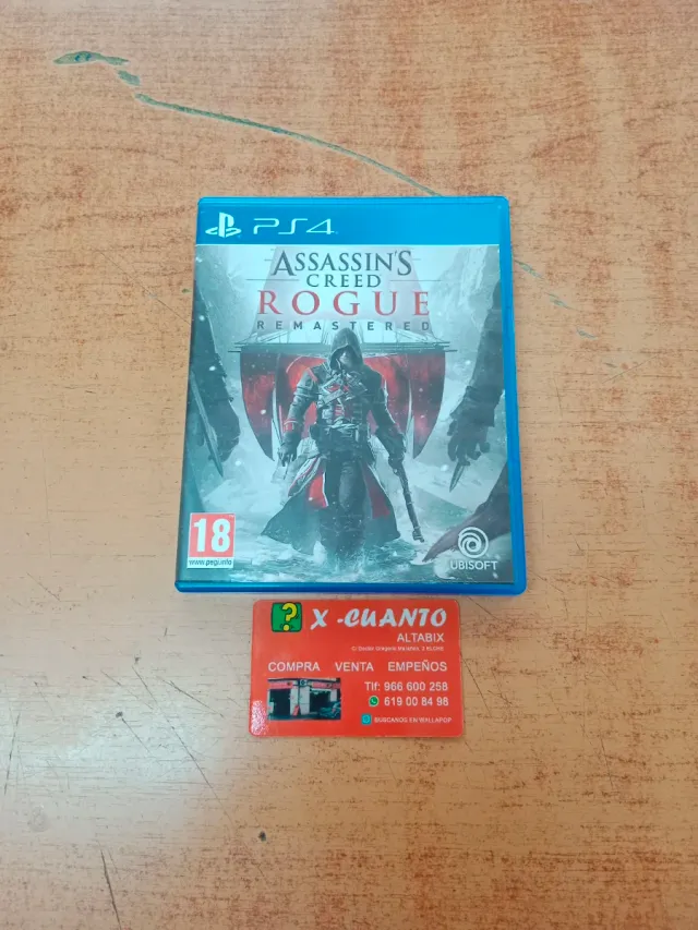 JUEGO PS4 ASSASSIN'S CREED ROGUE REMASTERED