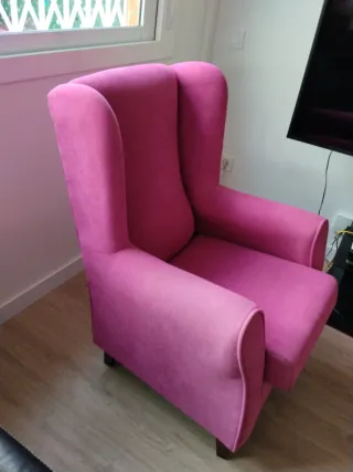 Sillón rosa nuevo