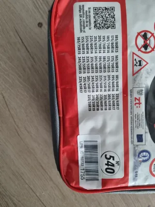 Fundas de nieve textiles distintos tamaños rueda