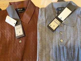 Polo manga larga gris Talla L