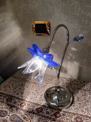 Coppia Lampade Vetro Blu La Murrina