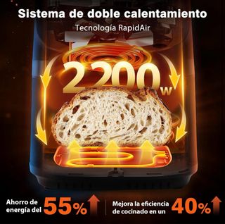 Freidora Aire Aigostar XXL 8.8L 2200W