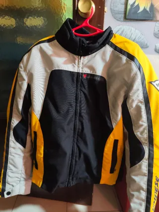 Chaqueta Moto Dainese Textil Amarilla
