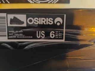 Scarpe da skate Osiris nere e marroni