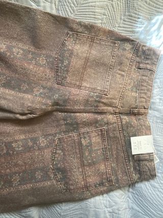 Pantalones Zara Estampados Marrones