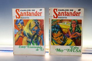 Novela pulp, romántica de Carlos de Santander. Bruguera serie Carola y Camelia y Rollan, años 70.