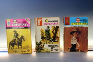 Novela pulp, oeste de M. L. Estefanía. Bruguera, años 70 y 80.