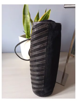 Borsetta vintage pelle e camoscio