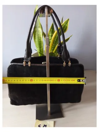 Borsetta vintage pelle e camoscio