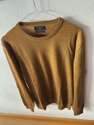 Jersey Zara Hombre Marrón Talla M Nuevo
