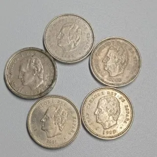 Lote 12 monedas 100 pesetas España