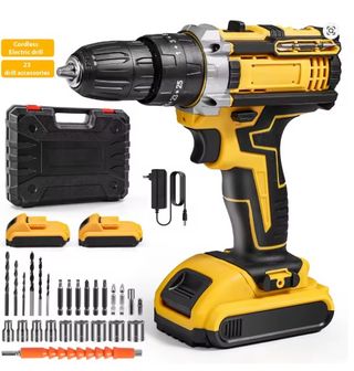 Taladro Inalámbrico 21V + 2 Baterías