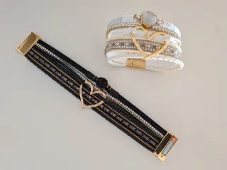 Conjunto 2 Brazaletes Corazón