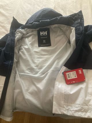 Chaqueta Helly Hansen Impermeable Azul/Blanca