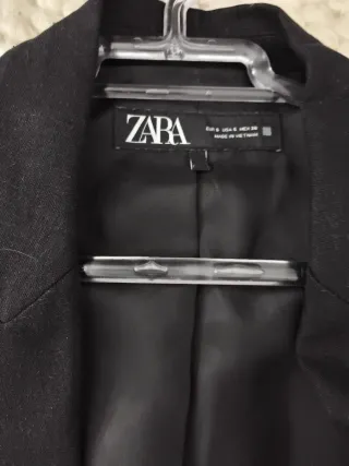 Regalo Blazer Zara Lino Negro