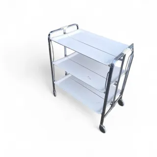 Carrello cucina pieghevole 3 ripiani