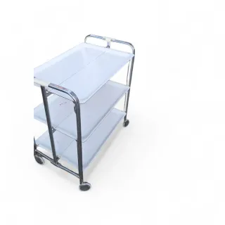 Carrello cucina pieghevole 3 ripiani