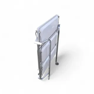 Carrello cucina pieghevole 3 ripiani