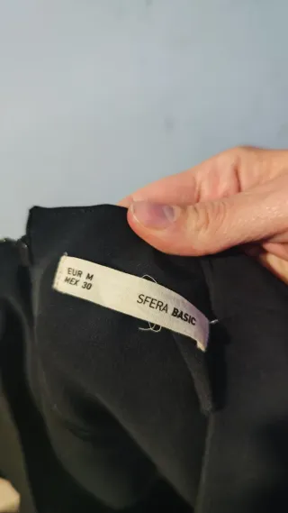 Vestido Sfera Negro Manga Larga