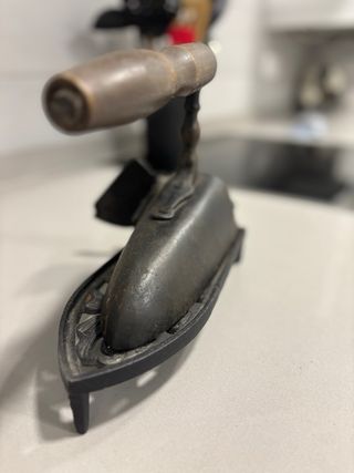 Planchas antiguas de hierro fundido