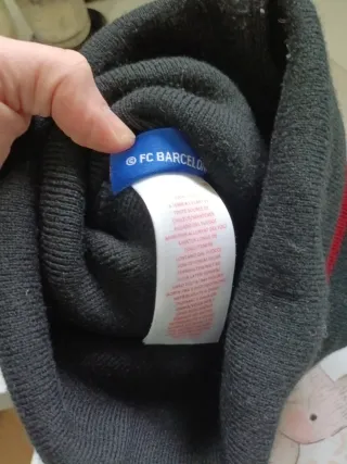 Gorro FC Barcelona Negro Multicolor