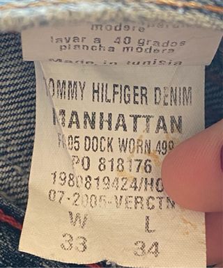 Pantalón vaquero vintage Tommy Hilfiger