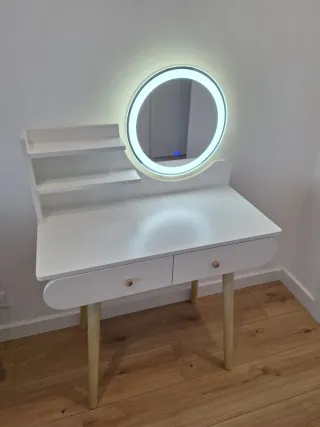 Tocador Edda Blanco Espejo LED OK Living