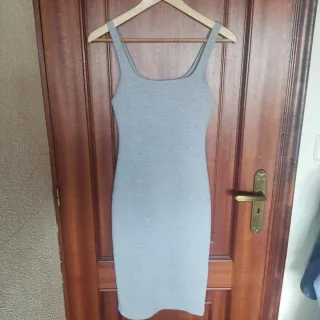 Vestido Zara Trafaluc Gris